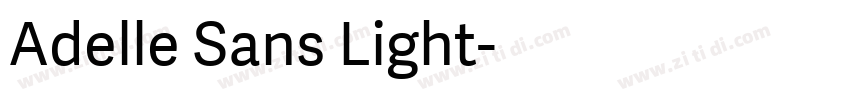 Adelle Sans Light字体转换
